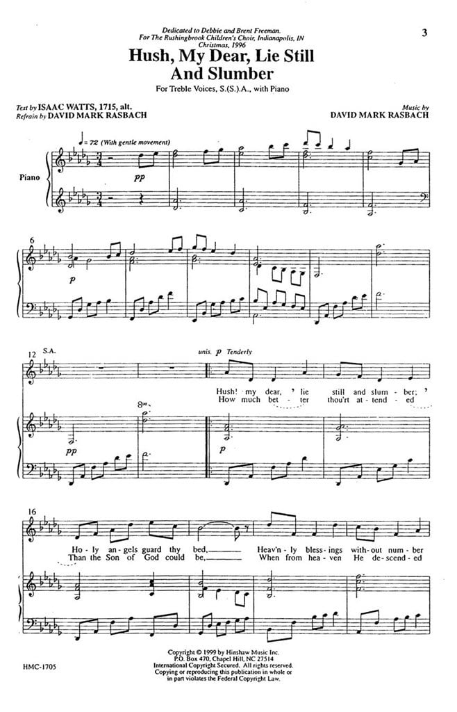 Hush, My Dear, Lie Still And Slumber